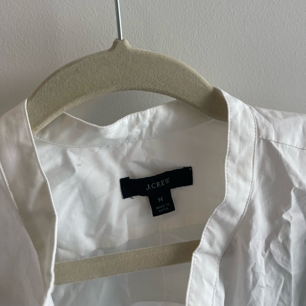 J Crew White Button-Up Shirt - Picture 5 of 5
